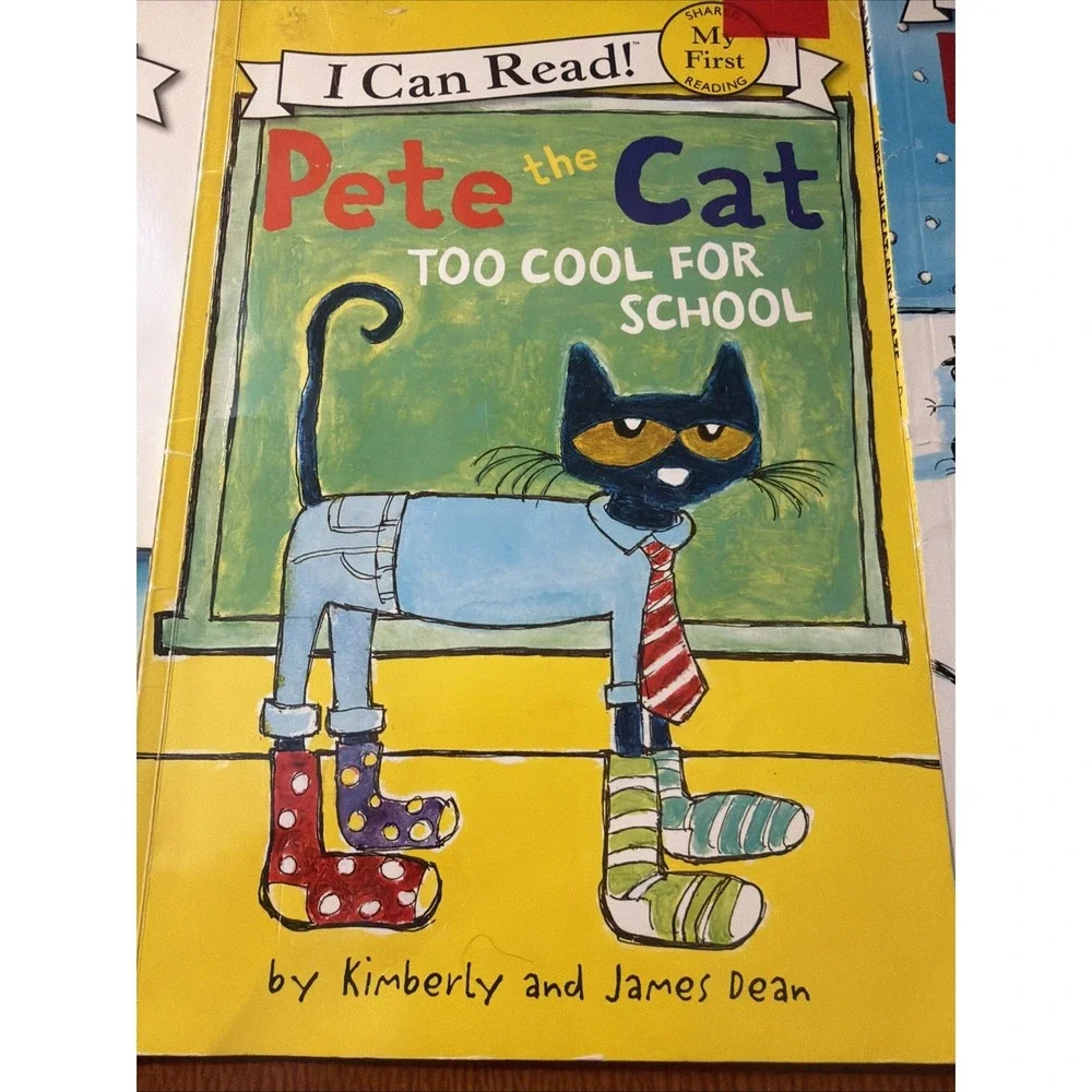 Pete The Cat Lot Paperback Books (5) Saves Christmas, Play Ball, Snow Daze More